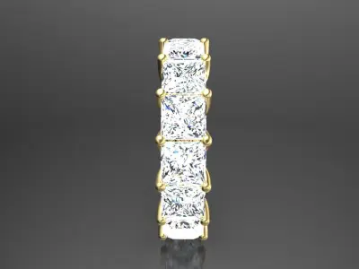 Ring M18 The luxury female ring with gems wedding 3D print model