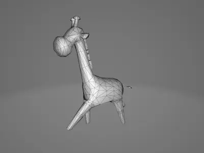 Cute Zoo Low-poly 3D model