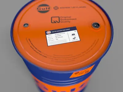 Realistic Gulf Barrel 3D Model Low-poly 3D model