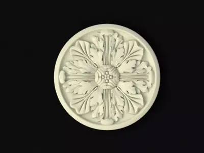 rosette decorative medallion 3D model