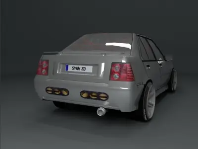 Proton Saga LMST Low-poly 3D model