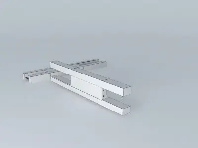 tunnel stainless steel shelf Free 3D model