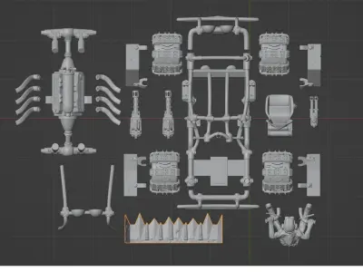 Road Rage RR-003 Mad Max style 3D printable models 3D print model