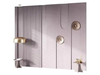 Decorative Wall panel  05 3D model