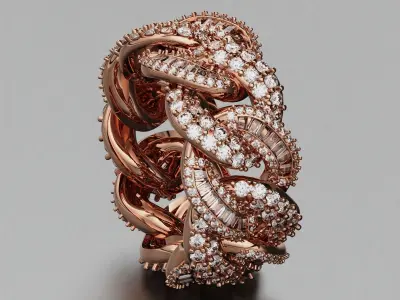 Cuban Ring 3D print model