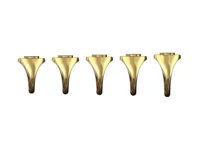 GG Chunky Oval signet ring US sizes 7to11 3D print model