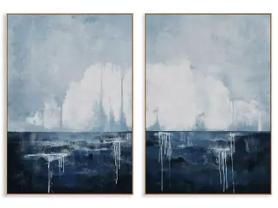 Abstract Painting Frame set 3D model 229