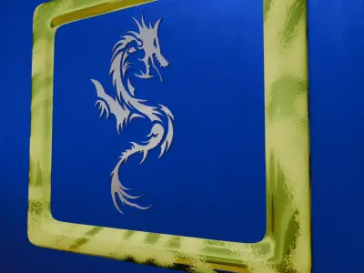 knife stander Low-poly 3D model