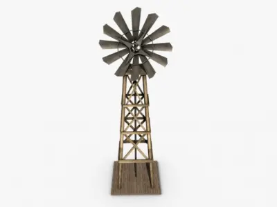 Old windmill 3D model