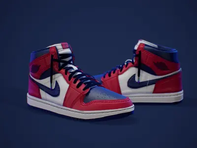 Air Jordan 1 3D Model Low-poly 3D model