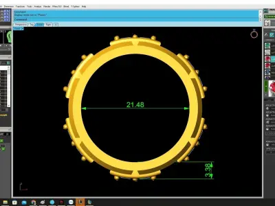 Luxury Square Signet Ring for Men  4476 3D print model