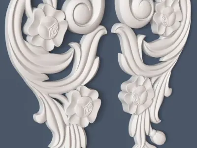 Decorative Scroll 3D model get