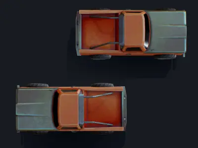 Offroad Porter Low-poly 3D model