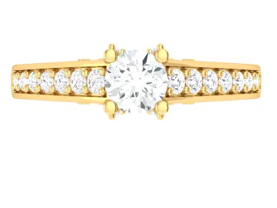 Ring Empire Natural Diamond Ring 3D print model