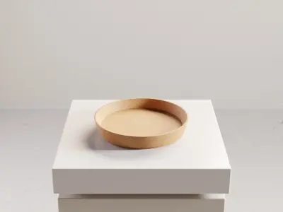 Cork Coaster for Coffee and Tea Cups Free low-poly 3D model