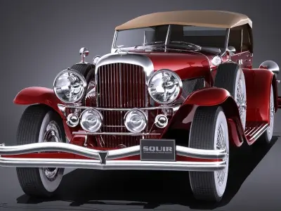 Duesenberg Convertible SJ LA Grand Dual-Cowl Phaeton 1935 3D model