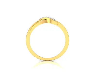 Solitaire Wedding Engagement Women Ring 3D print model