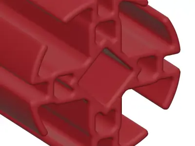 Plastic Premium Extrusion Profile Toy 3D model