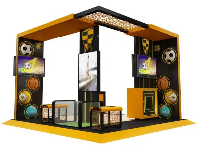  Booth Exhibition Stand a605c  3D model