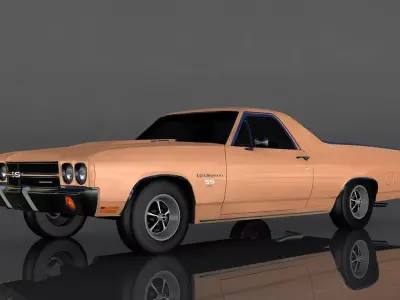 Chevrolet El Camino SS Low-poly 3D model