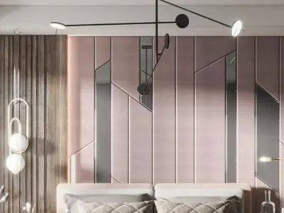 bedroom villa Home Modern decoration 3D model