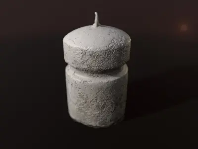 Street Elements Concrete -  3d Photoscan Low-poly 3D model