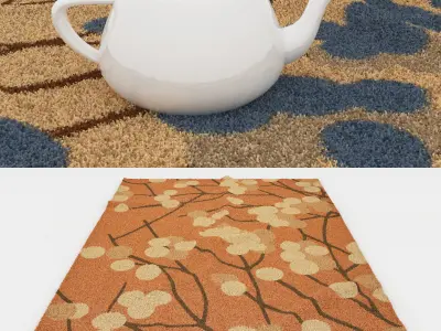 Rugs No 2 Low-poly 3D model