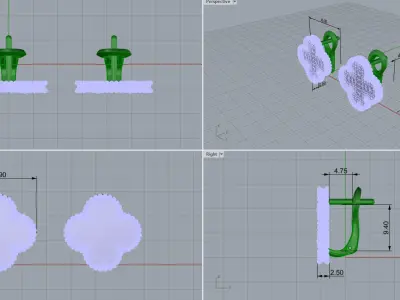 Earrings 50320 3D print model
