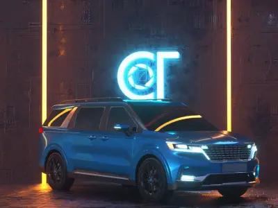 KIA carnival 2022 3d model 3D model