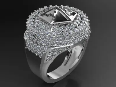 royal ring 3D print model