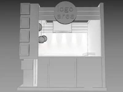Booth Exhibition Stand a9 3D model