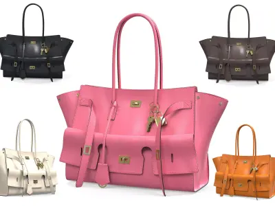 Balenciaga Bel Air Carry All Bag Low-poly 3D model