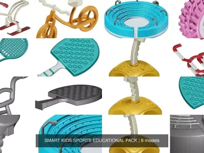 SMART KIDS SPORTS EDUCATIONAL PACK 3D Model Collection