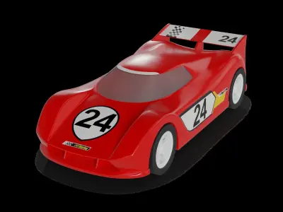 Cars and action games Toy Car 3D model 7