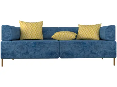 Polo Sofa Low-poly 3D model