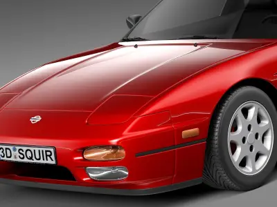 Nissan 240 SX silvia S13 1989 1994 3D model