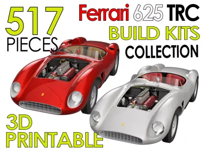 Ferrari 625 TRC 3D Printable - Car Kit BundlePack 3D Model Collection
