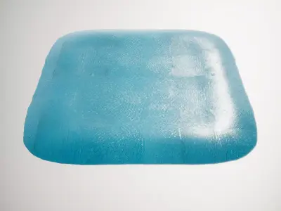 HQ PBR Textures Set Teal Hexagonal Pattern Glossy Texture