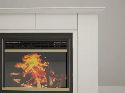 Fireplace electric 3D model