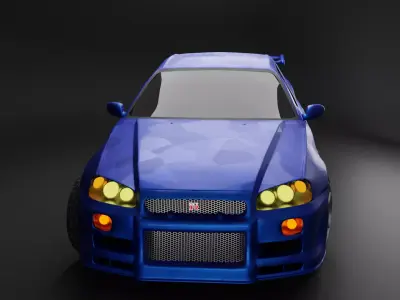 Nissan Skyline GTR R34 3D model