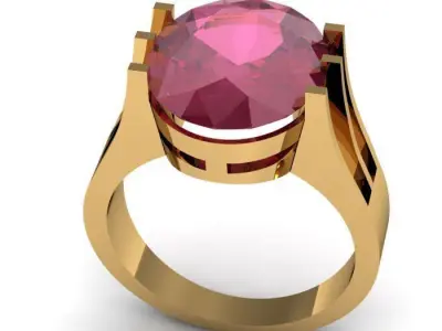 ruby ring Free 3D print model purchase