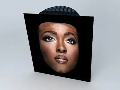Beautiful Lady 1 Maskette Free 3D model