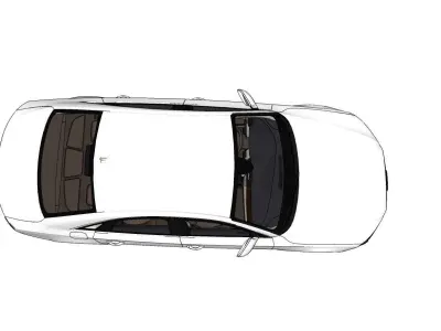 Audi A8 D4 car for games Low-poly 3D model