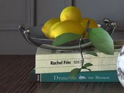 Decorative set Yellow 3D model