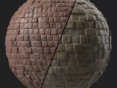 Stone Wall Materials 47- Stone By Moss Sbsar Pbr 4k Seamless Texture