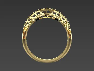 Women JEWELRY RING Engagement Ring Luxury Ring 3D print model