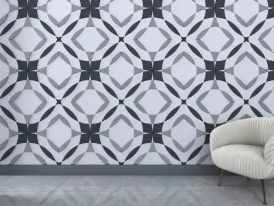 3d wallpanel geometric wallpaper Low-poly 3D model