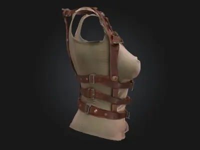 Harnessed Tank Top Tactical Apparel Model 3D model