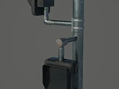 Traffic Light Low-poly 3D model