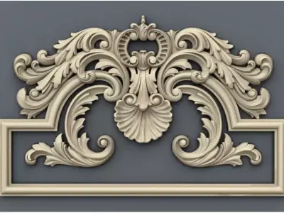 Decor 9 ornate frame 3D print model